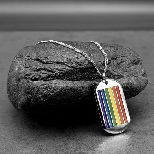 Rainbow Dog Tag