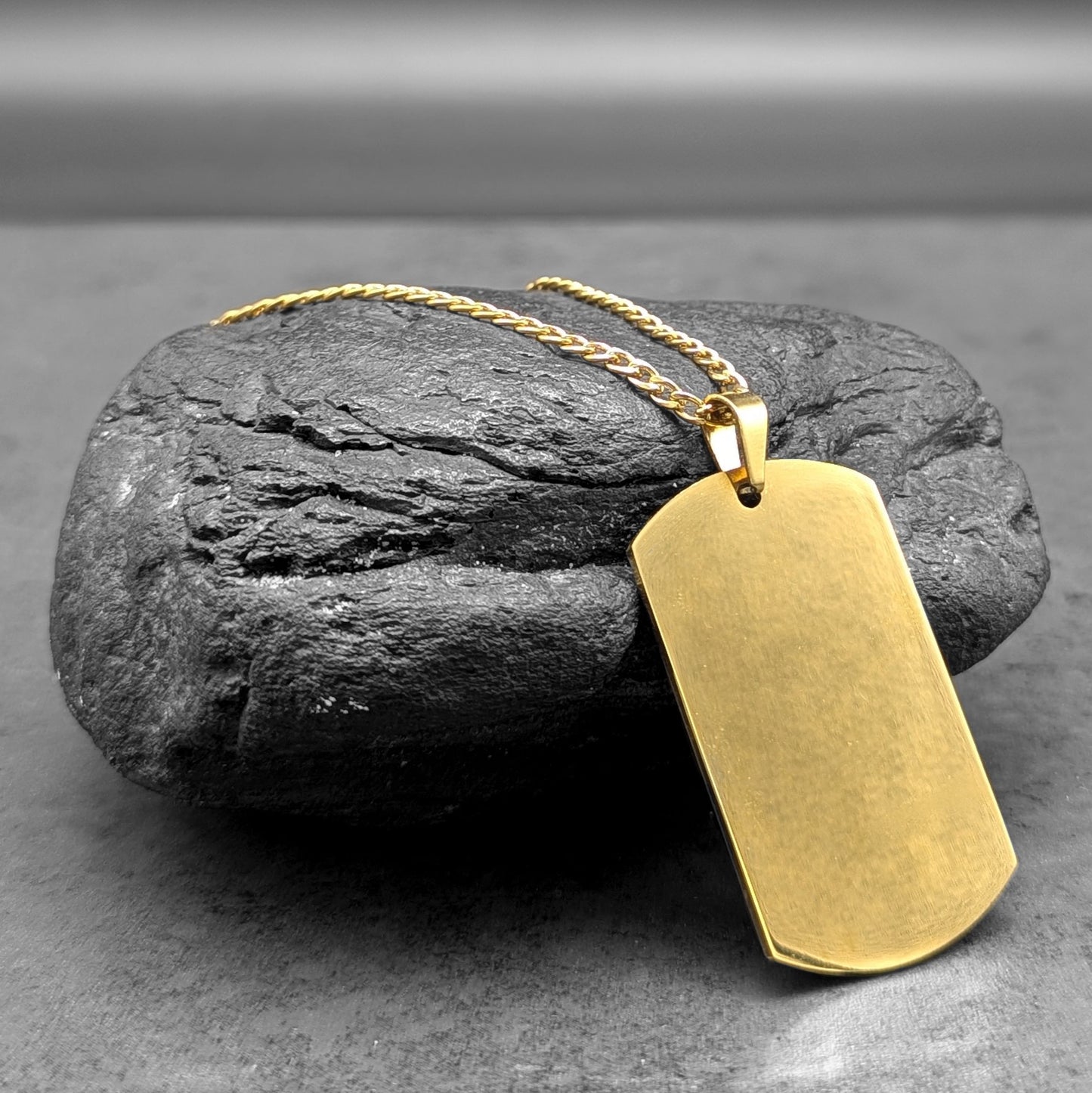 Gold Dog Tag