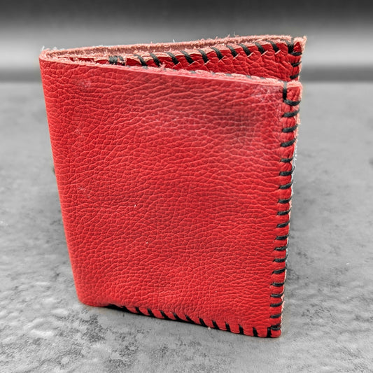 Dark Orange Folding ID Wallet