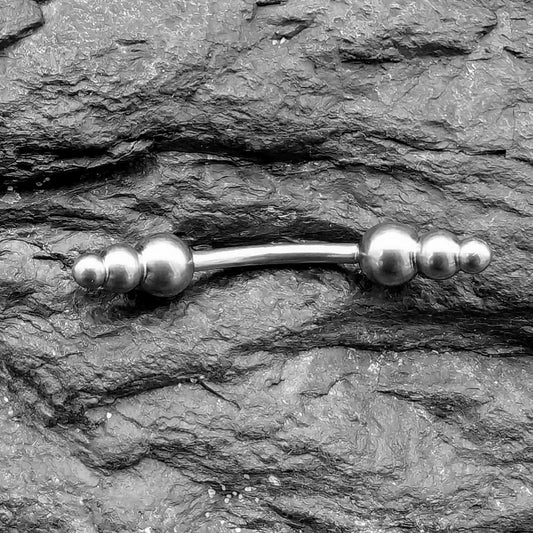 Stacked Ball Curved Barbell (1.2mm)