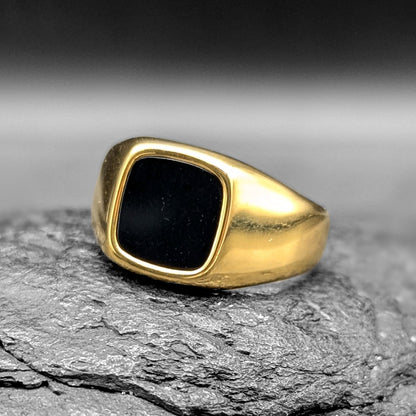 Gold Black Square