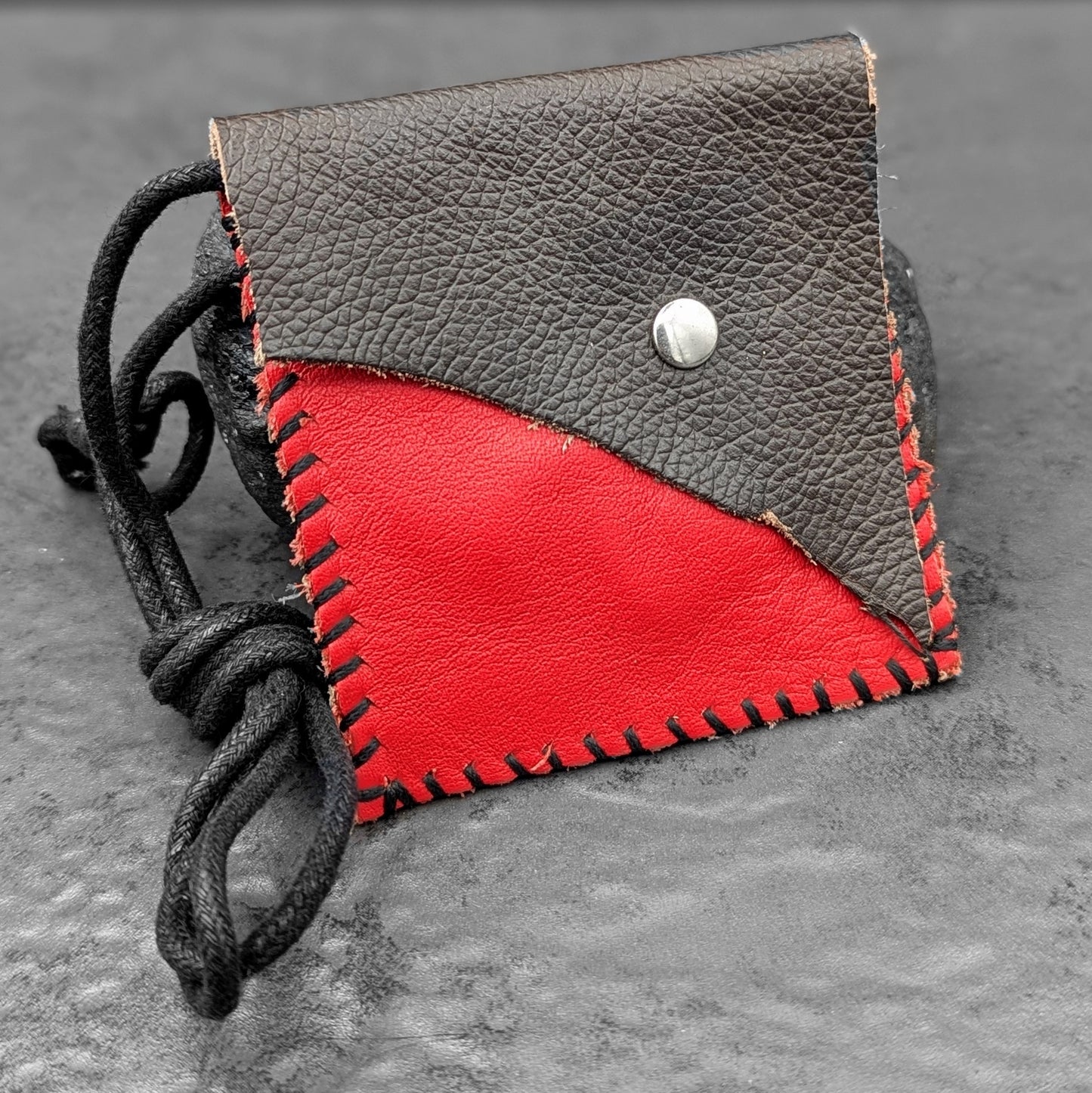 Red Corded Pouch