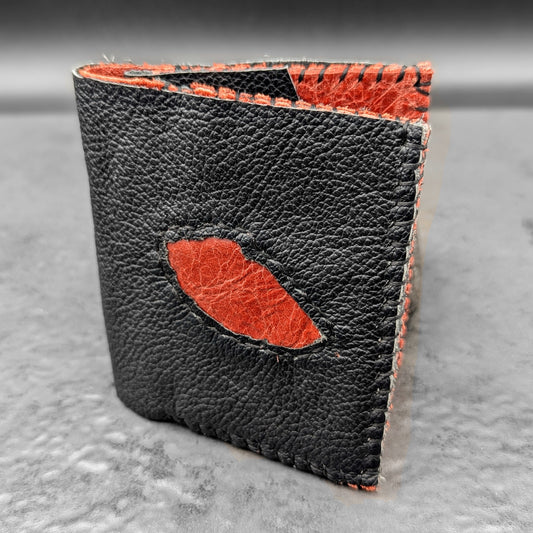 Black and Orange Folding Wallet